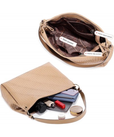 Woven TotBag for Women Top HandlShoulder Bag LargCapacity Hobo Bag Tan $21.60 Totes