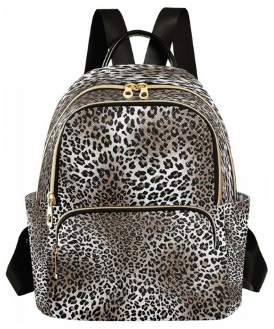 Leopard Print Hipster Women Backpack Purse Ladies Fashion Shoulder Bag Daypack Travel Bag 7.5L Small $14.57 Backpacks