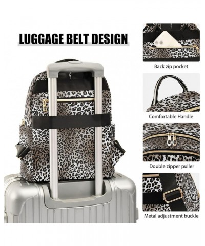 Leopard Print Hipster Women Backpack Purse Ladies Fashion Shoulder Bag Daypack Travel Bag 7.5L Small $14.57 Backpacks