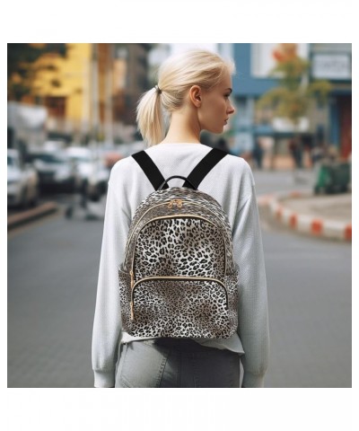 Leopard Print Hipster Women Backpack Purse Ladies Fashion Shoulder Bag Daypack Travel Bag 7.5L Small $14.57 Backpacks