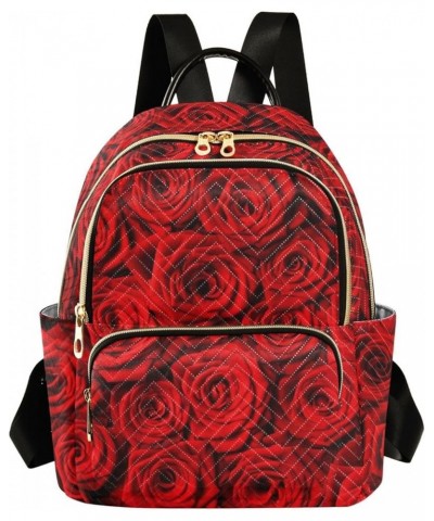 Valentines Day Roses Backpack Purse for Women Small Mini Women's Fashion Backpack Handbag Back Pack Lady Purse,M Small $19.94...