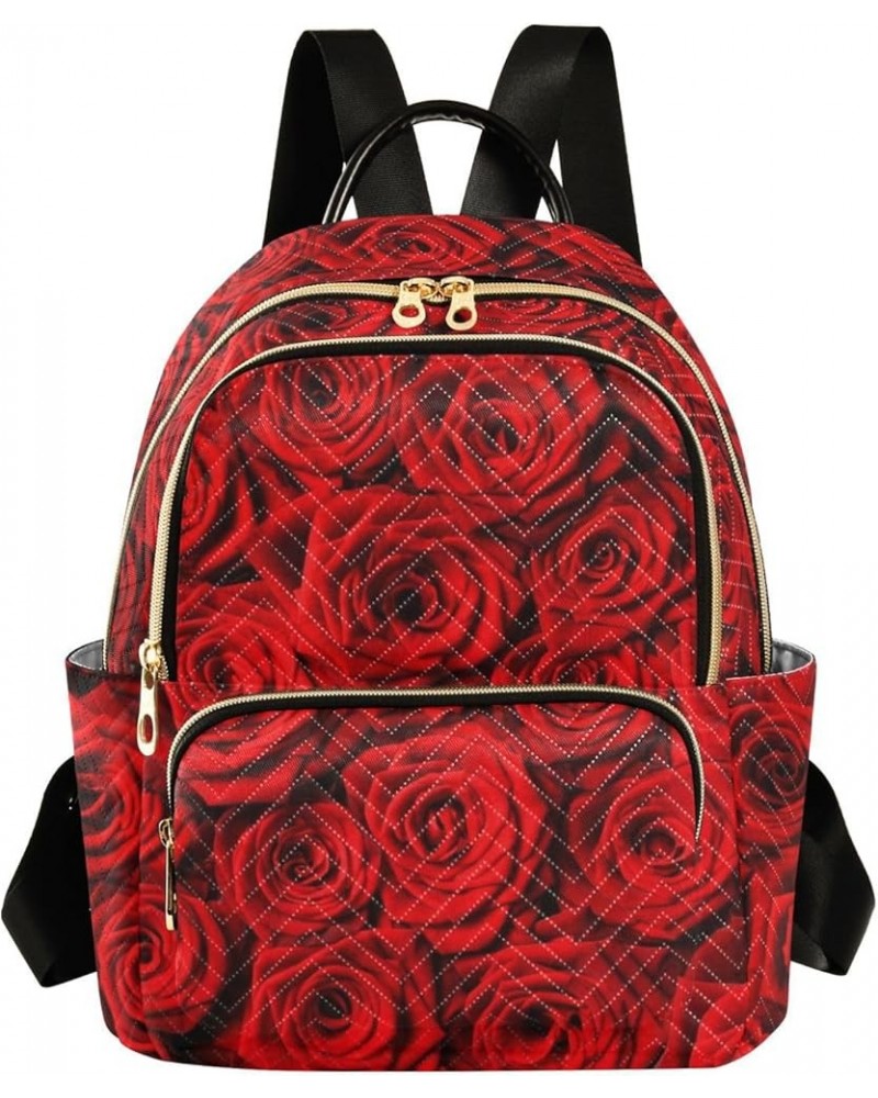 Valentines Day Roses Backpack Purse for Women Small Mini Women's Fashion Backpack Handbag Back Pack Lady Purse,M Small $19.94...