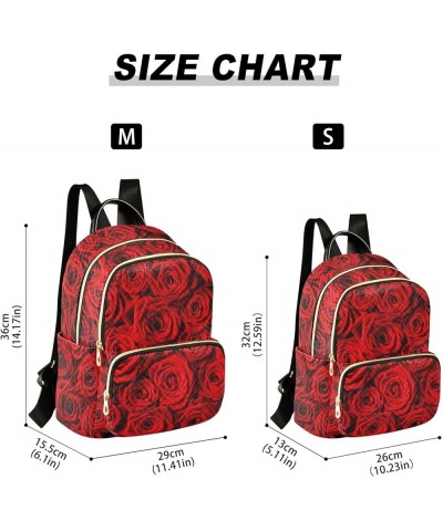 Valentines Day Roses Backpack Purse for Women Small Mini Women's Fashion Backpack Handbag Back Pack Lady Purse,M Small $19.94...