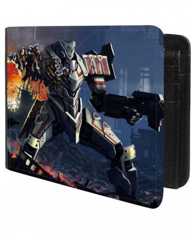 Unique Desige Pattern - Robot Soldier, Slim Front Pocket Wallet Billfold RFID Blocking $11.88 Wallets