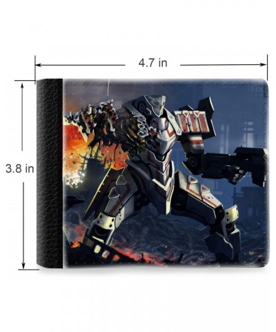 Unique Desige Pattern - Robot Soldier, Slim Front Pocket Wallet Billfold RFID Blocking $11.88 Wallets