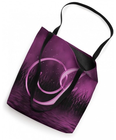 I Pink Night Dark Moon Stars Water Sky Initial Letter Name Tote Bag $8.96 Totes