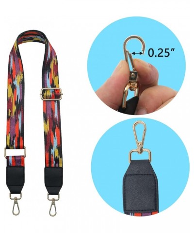 Guitar Strap Purse Wide 3.8cm Shoulder Strap Multicolor Style Adjustable Replacement bag Crossbody Strap for Women Black - Gr...