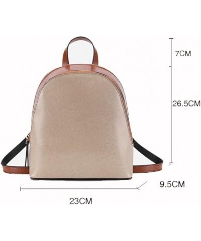 Leather Backpack for Women Fashion Elegant Backpack Shoulder Bag for Office, Shopping, Trip (Gray : Black) White $52.17 Backp...