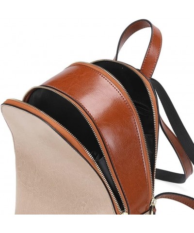 Leather Backpack for Women Fashion Elegant Backpack Shoulder Bag for Office, Shopping, Trip (Gray : Black) White $52.17 Backp...