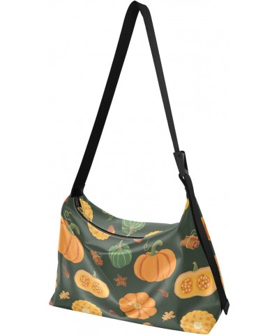 Fall Pumpkins Tote Bag for Women Large Hobo Bags Crossbody Bag Casual Tote with Adjustable Strap for Girl Men $13.53 Totes