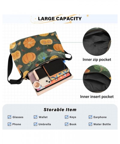 Fall Pumpkins Tote Bag for Women Large Hobo Bags Crossbody Bag Casual Tote with Adjustable Strap for Girl Men $13.53 Totes