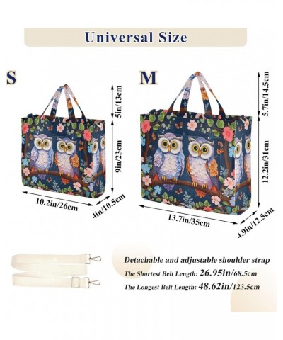 Owls on Floral Branch Corduroy Tote Bag for Women Hobo Crossbody Bag Purse Stylish Shoulder Handbag Messenger Bags, S $10.34 ...