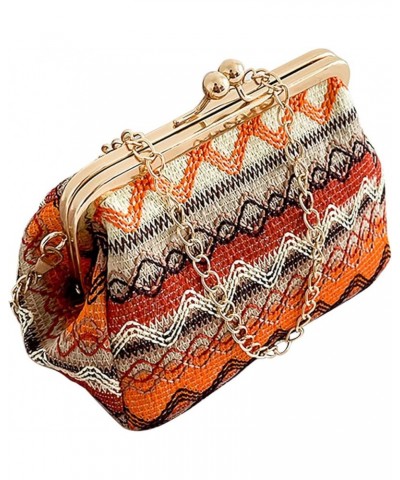 Fashion​ Hasp Ladies Weave Handbags Summer Beach Female Rattan Small Purse over The Shoulder Bags for Men C $11.81 Shoulder Bags