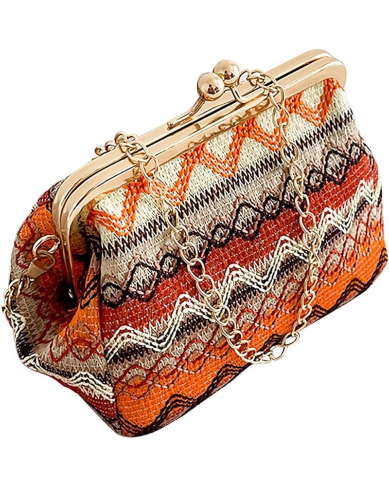 Fashion​ Hasp Ladies Weave Handbags Summer Beach Female Rattan Small Purse over The Shoulder Bags for Men C $11.81 Shoulder Bags