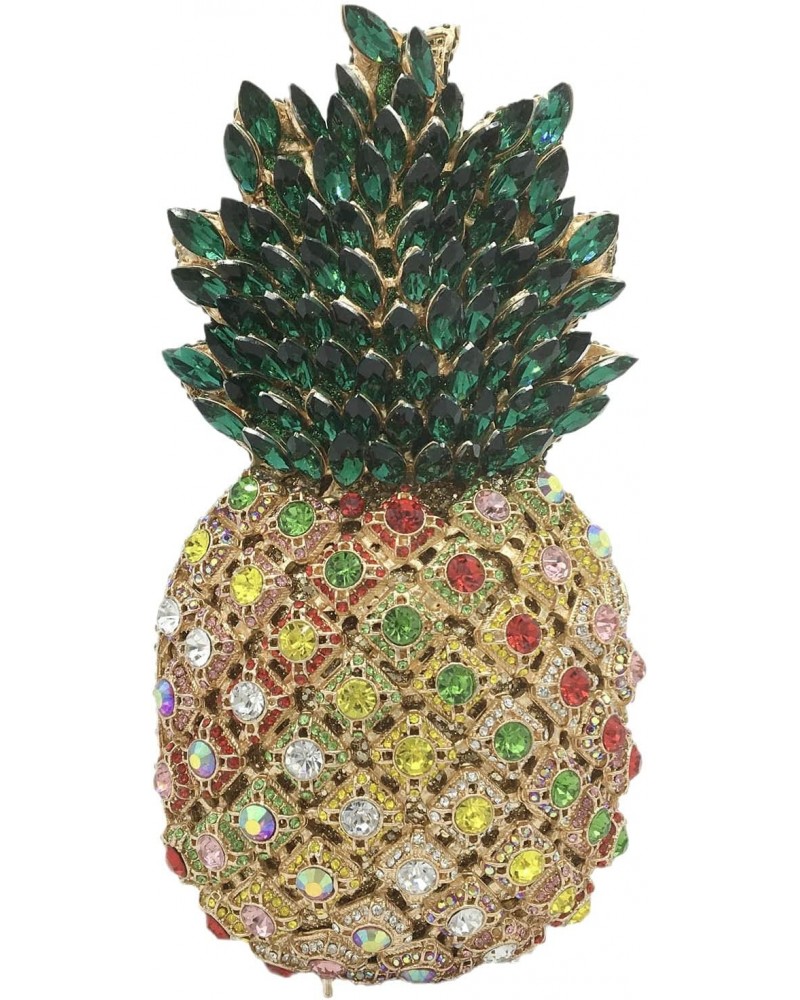 Pineapple Crystal Evening Bags and Clutches for Women Formal Dinner Purses Party Rhinestones Handbags $50.75 Evening Bags