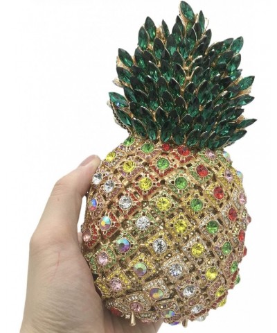 Pineapple Crystal Evening Bags and Clutches for Women Formal Dinner Purses Party Rhinestones Handbags $50.75 Evening Bags