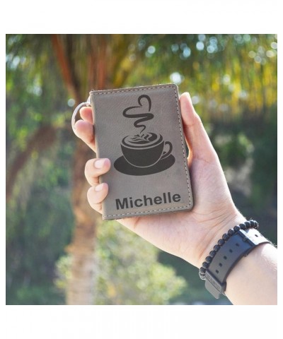 ID Holder Wallet, Golfer Woman, Personalized Engraving Included (Teal) Dark Brown $11.20 Wallets