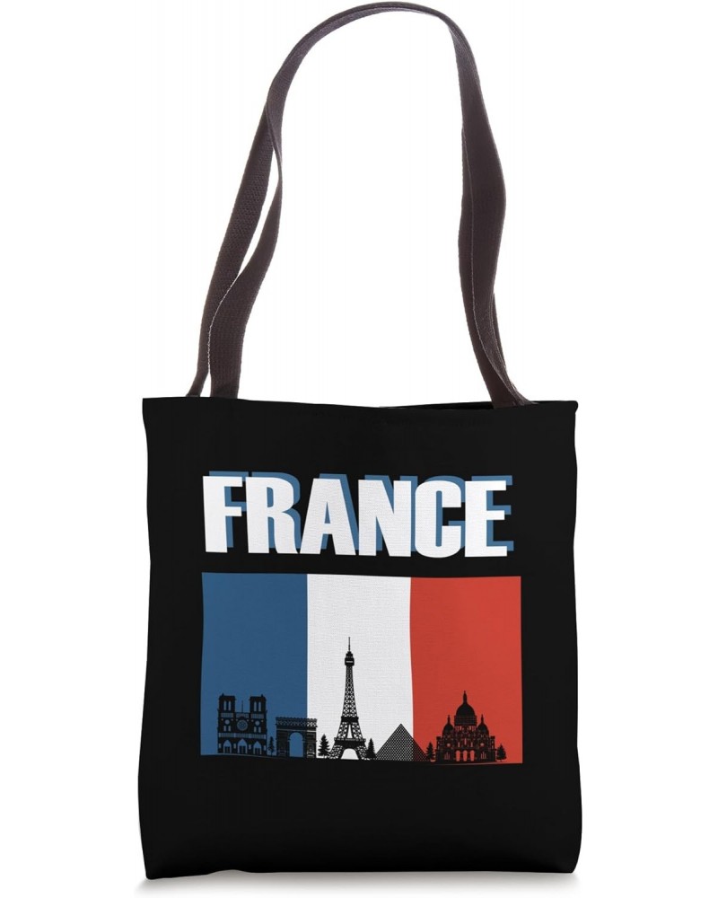 France Paris Travel French Flag Vacation Souvenir Tote Bag $12.99 Totes