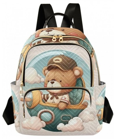 Quilted Backpacks Cute Cats Valentine's Day be Mine Mini Backpack Purses Travel Backpack Cartoon Bear Pilot Small $17.49 Back...