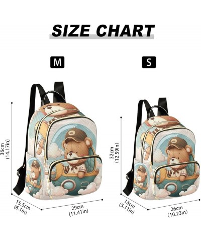 Quilted Backpacks Cute Cats Valentine's Day be Mine Mini Backpack Purses Travel Backpack Cartoon Bear Pilot Small $17.49 Back...