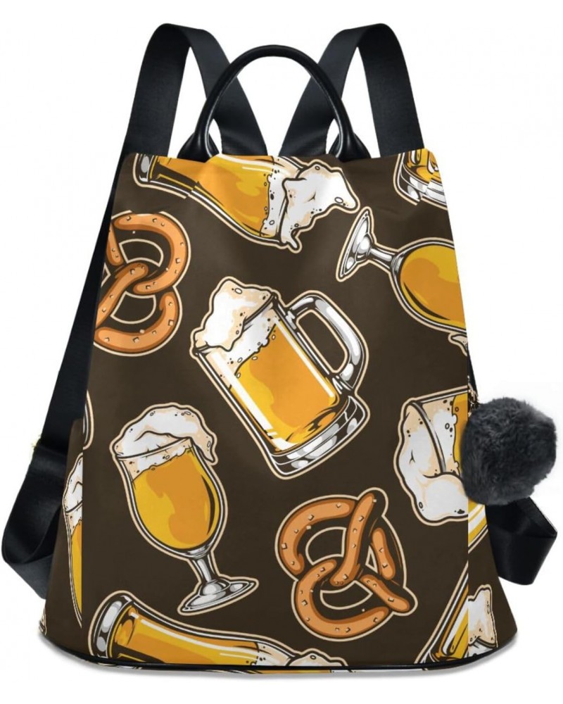 Beer Cup Backpack for Women, Fashion Anti Theft Casual Daypack Shoulder Bag Purse for Travel Work 15 inches $24.18 Backpacks