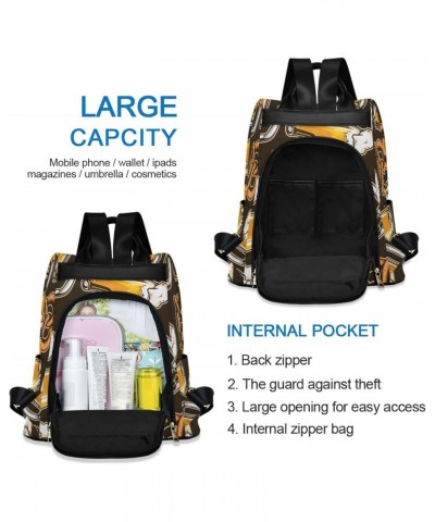 Beer Cup Backpack for Women, Fashion Anti Theft Casual Daypack Shoulder Bag Purse for Travel Work 15 inches $24.18 Backpacks