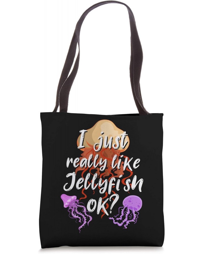 Funny Aquarist Ocean Animal Sea Creature Gift Jellyfish Tote Bag $10.56 Totes