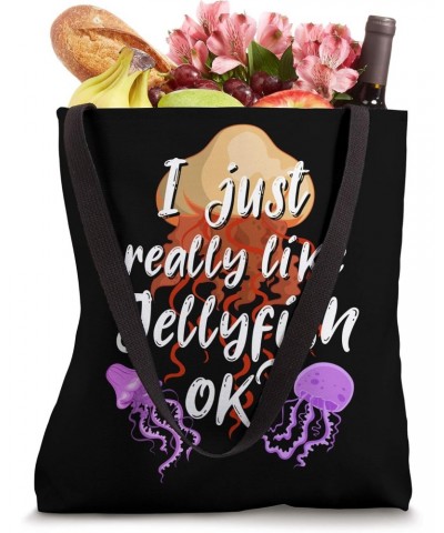 Funny Aquarist Ocean Animal Sea Creature Gift Jellyfish Tote Bag $10.56 Totes