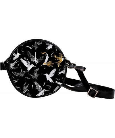 Crossbody Bags for Women,Crossbody Bag Men,Small Sling Bag,Birds Black White Silhouettes,Crossbody Purse $11.69 Crossbody Bags