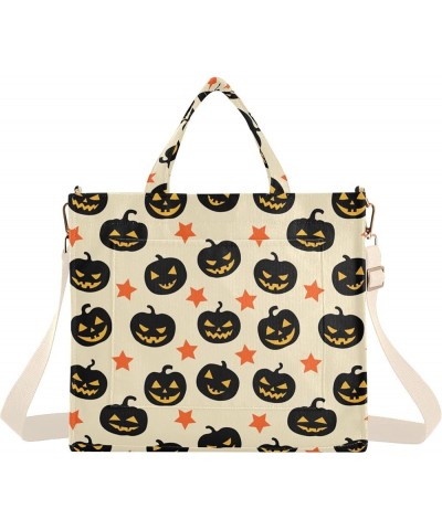 Halloween Lanterns and Stars Women's Tote Handbags Top Handle Satchel Shoulder Bag Crossbody Bag for Office Travel S $14.40 T...