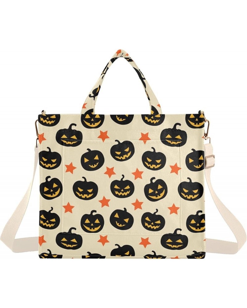 Halloween Lanterns and Stars Women's Tote Handbags Top Handle Satchel Shoulder Bag Crossbody Bag for Office Travel S $14.40 T...