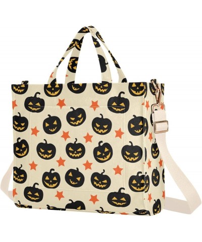 Halloween Lanterns and Stars Women's Tote Handbags Top Handle Satchel Shoulder Bag Crossbody Bag for Office Travel S $14.40 T...