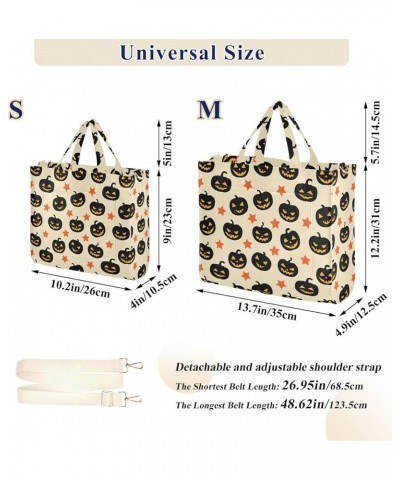 Halloween Lanterns and Stars Women's Tote Handbags Top Handle Satchel Shoulder Bag Crossbody Bag for Office Travel S $14.40 T...