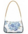 Zip Shoulder Bag for Women Flowers Phlox Butterflies Chain Handbags Womens Tote Chain Bag $14.10 Shoulder Bags