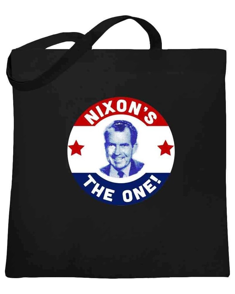 Richard Nixons The One Vintage President Campaign Canvas Tote Bag Nixon's the One | Black | 4780 $10.11 Totes