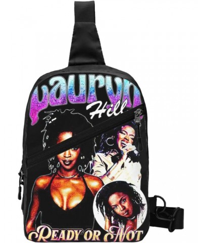 Lauryn Greatest Rapper Hill Crossbody Handbag Chest Bag Sling Backpack Adjustable Shoulder Bag Hiking Daypack Stylish Chest P...