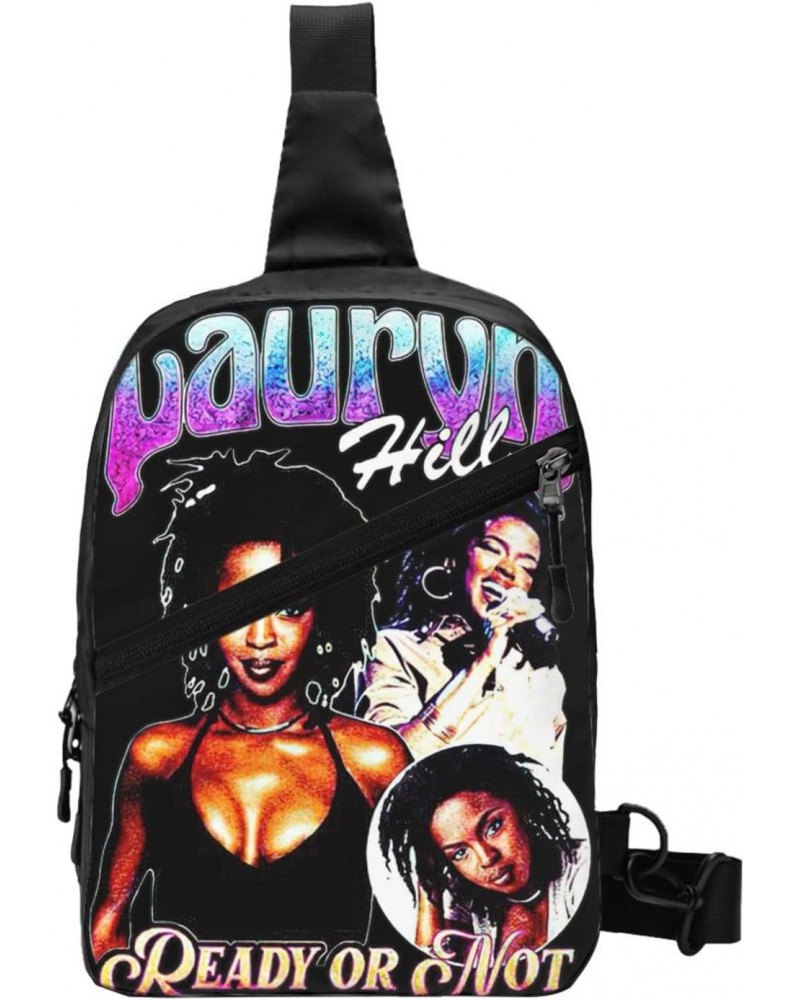 Lauryn Greatest Rapper Hill Crossbody Handbag Chest Bag Sling Backpack Adjustable Shoulder Bag Hiking Daypack Stylish Chest P...