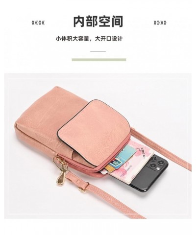 Crossbody Phone Bag for Women Leather Ladies Flip Cross Body Wallet Mini Handbags Phone Purse Brown $22.68 Totes