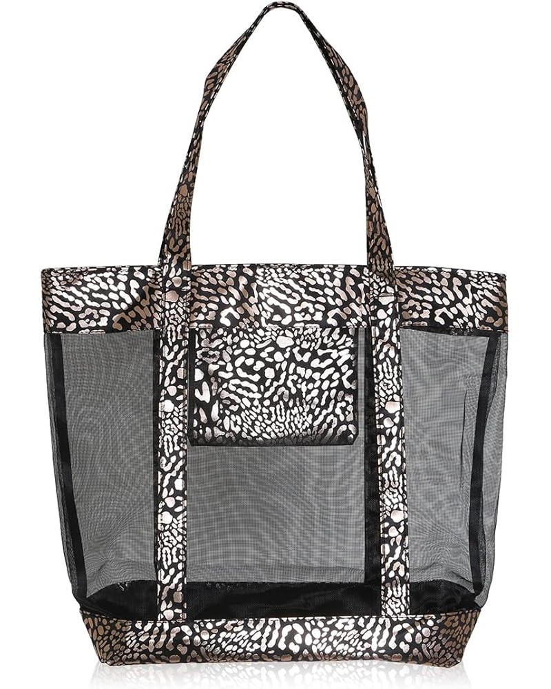 Versatile Vegan Leatherette Tote Bag - Faux Leather Purse Canvas Detachable Shoulder Strap, Leopard, Snake Print Shopper Tote...