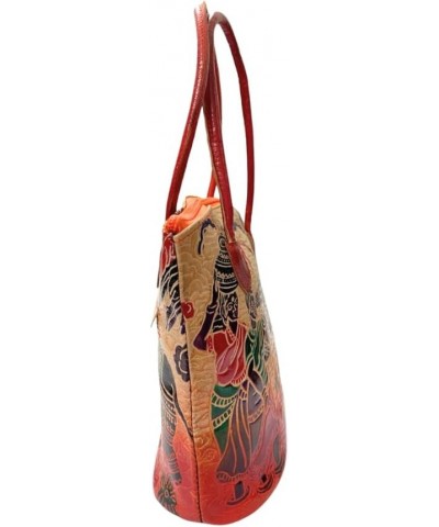 REONNDARLING Genuine Leather Multi Hand Bag ? Hobo Bag With Elephant & Women Print for Womens., Multicolour $35.00 Handbags