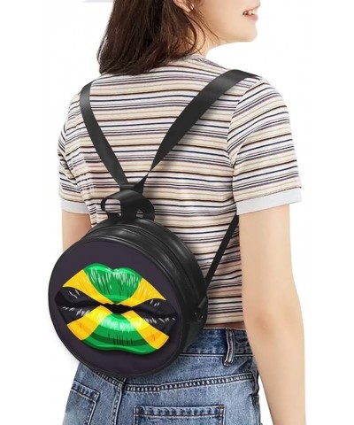 Womens Girls Shoulder Handbag Fashion Zipper Messenger Bag PU Leather Round Wallet with Adjustable Straps Jamaica Flag $14.00...