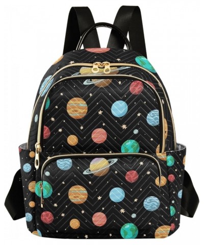 Small Backpack for Women Travel Bag Solar System Planets Space Daypack Purse Fashion Shoulder Bag Rucksack Small A521 $11.44 ...