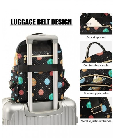 Small Backpack for Women Travel Bag Solar System Planets Space Daypack Purse Fashion Shoulder Bag Rucksack Small A521 $11.44 ...