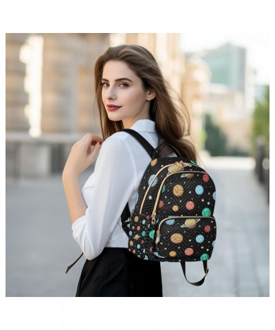 Small Backpack for Women Travel Bag Solar System Planets Space Daypack Purse Fashion Shoulder Bag Rucksack Small A521 $11.44 ...