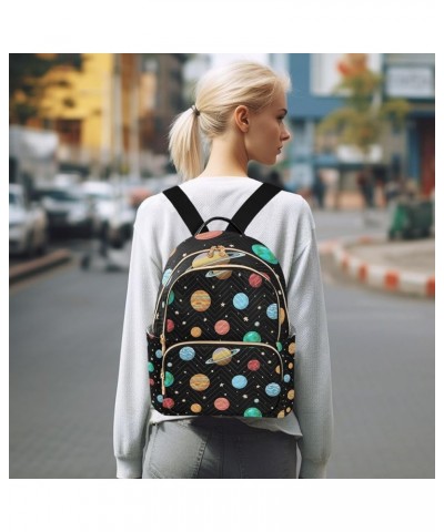 Small Backpack for Women Travel Bag Solar System Planets Space Daypack Purse Fashion Shoulder Bag Rucksack Small A521 $11.44 ...