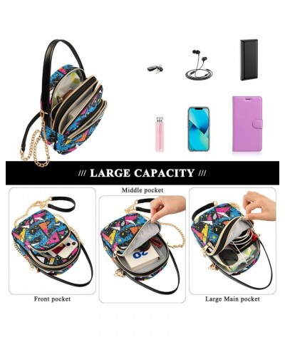 Pop 92s Geometric Small Crossbody Bags for Women Cell Phone Shoulder Purse Handbags Wallet 21216628 $12.69 Crossbody Bags