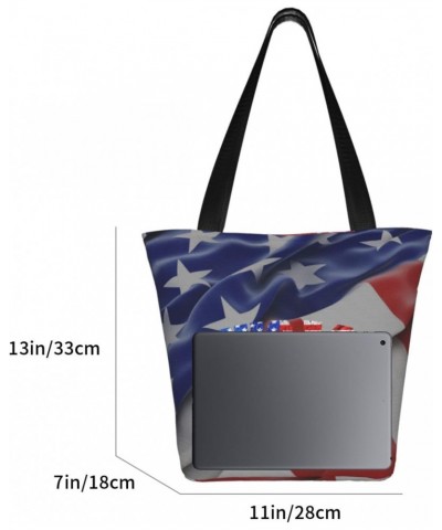 Chicago Pride Women'S Casual One Shoulder Carry Shopping Bag Large Capacity Working Storage Handbag $14.35 Shoulder Bags