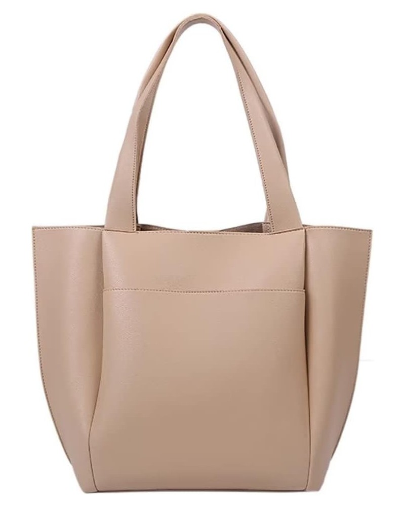 Purses and Handbags for Women Minimalist Leather Tote Shoulder Bag Spacious Top Handle Bag Satchel Everyday Work Bag Beige $2...