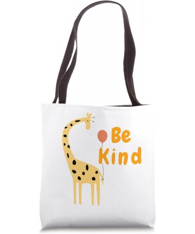 giraffe, be kind,animal,zoo,cute,simple,unique,fancy,balloon Tote Bag $14.29 Totes