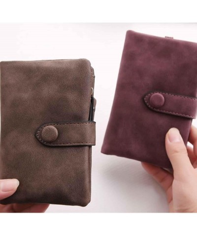 1 Pcs Small Women's PU Leather Wallet, Trifold Card Holder, Zipper Coin Pocket With ID Windows Credit Card Holder Women's Wri...